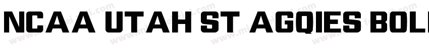 NCAA Utah St Agqies Bold Reg字体转换